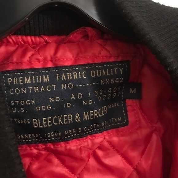 Bleaker & Mercer red bomber jacked SZ: M - Picture 6 of 10